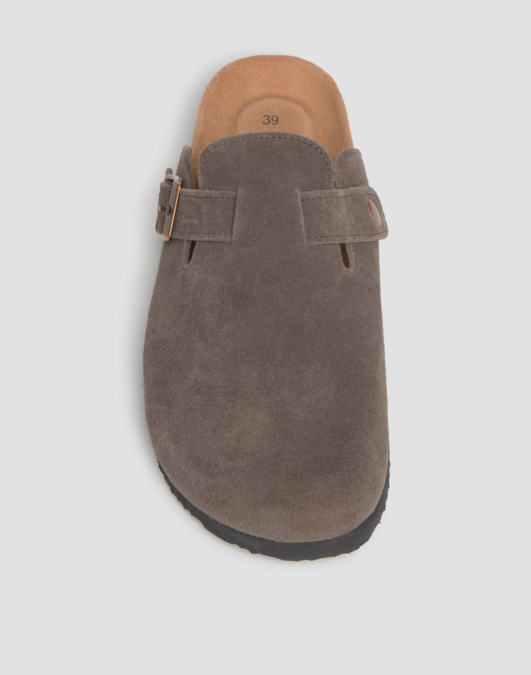 Suede clogs
