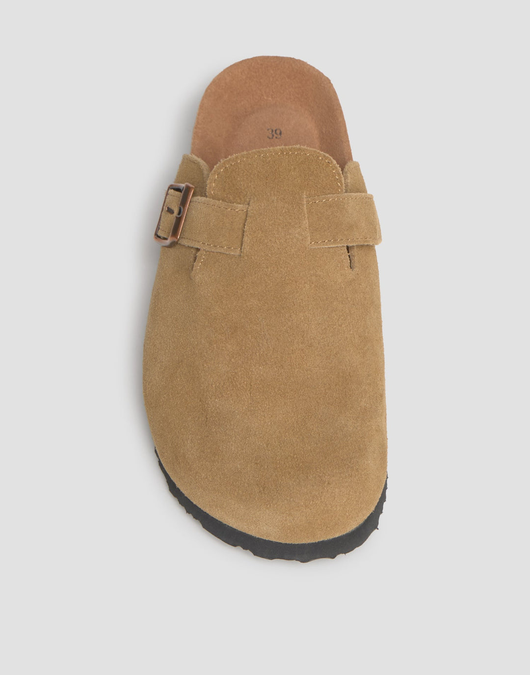 Suede clogs