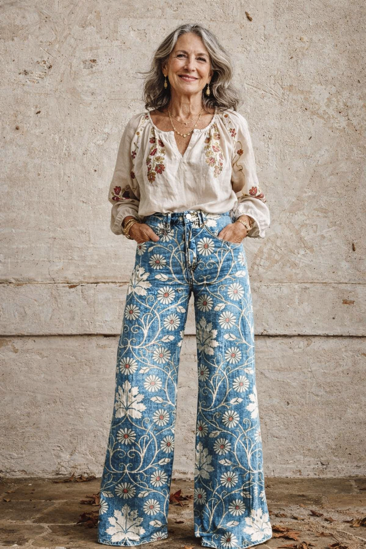 Valentina - Pantalón Bohemio Vintage