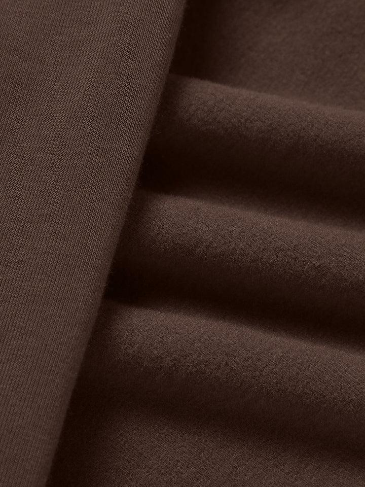 Elena Garcia Madrid  | Top premium de escote barco en color espresso