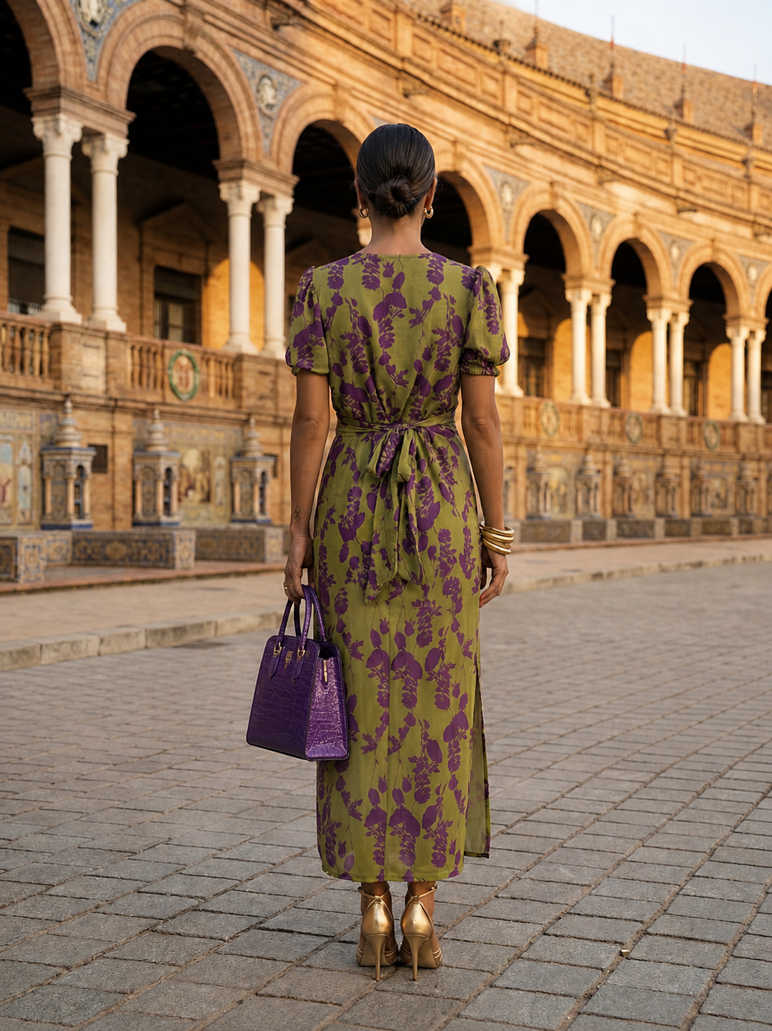 Floral Maxi Vestido