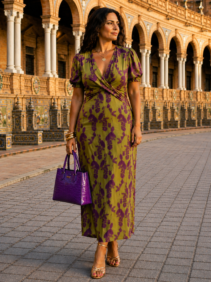 Floral Maxi Vestido