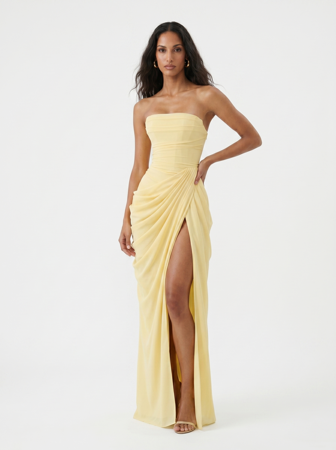 Sira | Vestido largo de fiesta Amarillo