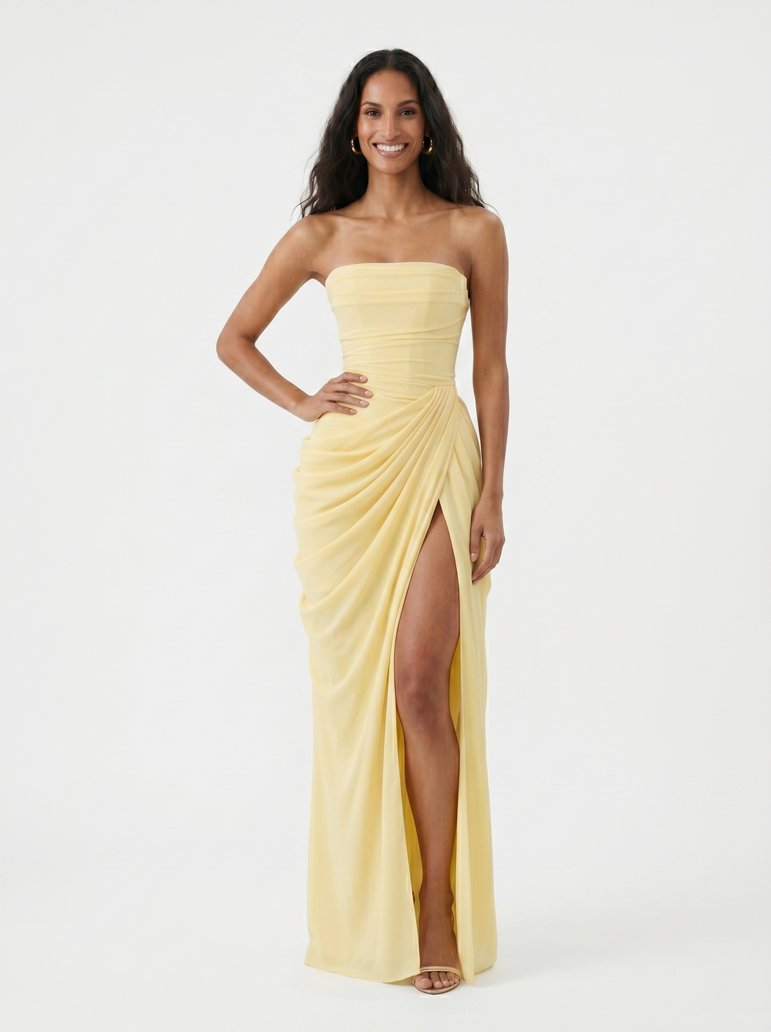 Sira | Vestido largo de fiesta Amarillo