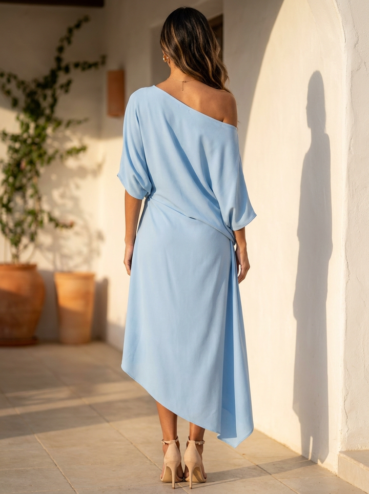 Camila – Vestido elegante asimétrico