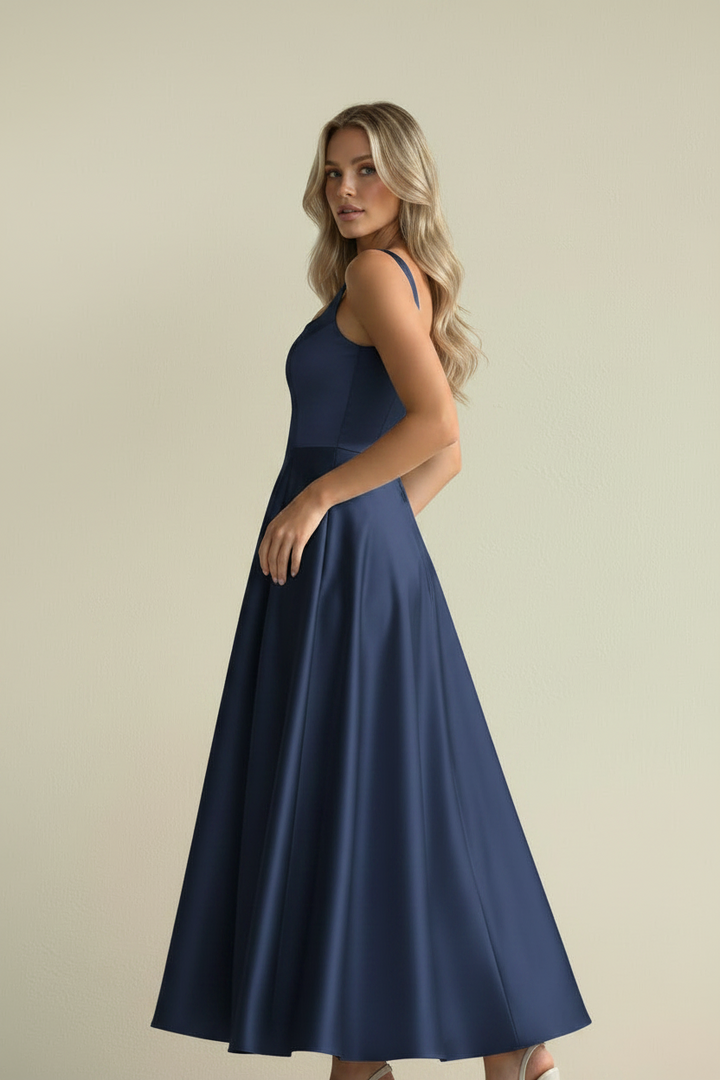 Vera – Vestido Midi Elegante Lumé Flow